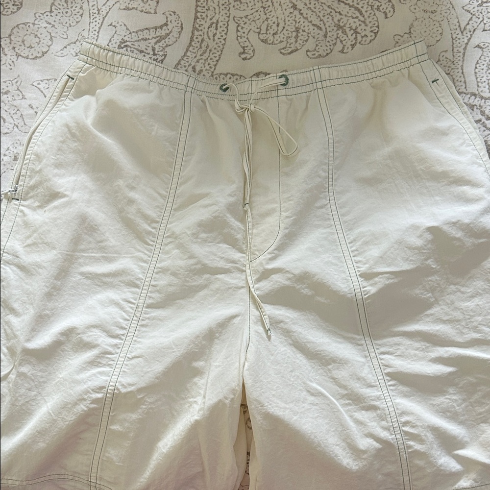 White Drawstring Shorts